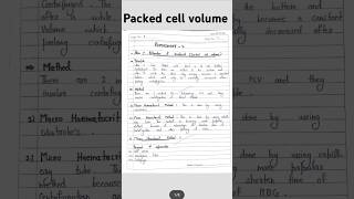 Packed cell volume Hematocrit practical hematology education mlt biology practicalnotesshort [upl. by Kinny]