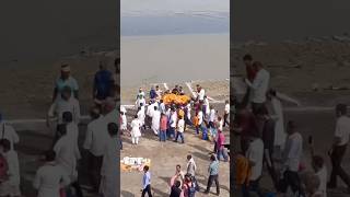 Patna ke gulbi ghat par sharda sinha ji ka antim sanskar kiya gya🙏🏻 Om shanti shorts viralvideo [upl. by Hterag]