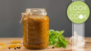 Sundried Tomato Pesto Recipe  Look and Cook step by step recipes  How to cook [upl. by Barger739]