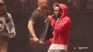 KENDRICK LAMAR DEMAR DEROZAN RUSSELL WESTBROOK amp FRIENDS NOT LIKE US AT POP OUT CONCERT [upl. by Leach]