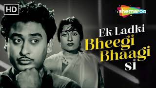 Ek Ladki Bheegi Bhaagi Si  Chalti Ka Naam Gaadi  Kishore Kumar amp Madhubala [upl. by Langelo325]