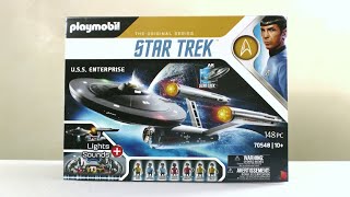 Unboxing Playmobil  Star Trek USS Enterprise NCC1701 2021  70548 [upl. by Ynove]