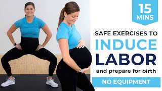 15Minute Labor Inducing Workout Prepare for Labor  Delivery [upl. by Noraha]