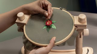 Versatile Embroidery Stand Hoop  Needlework Stand [upl. by Leduar]