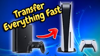 How To Transfer ALL DATA From PS4 To PS5 Games Saves DLC Trophies [upl. by Haronid]