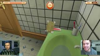 I Am Bread part 5 BATHROOM CHAOS Pwnage Play [upl. by Bibeau]