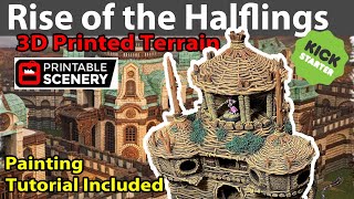 Rise of the Halflings Printable Scenery 3D Terrain Kickstarter [upl. by Aklim]