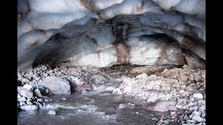 Cueva de Hielo Glaciar Loma Larga Valle de las Arenas Cajón del Maipo [upl. by Warrin]