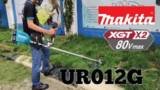 The New Makita UR012G  Makita Grass Trimmer 80V max  Very Strong like Engine [upl. by Nosyarg]