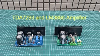 TDA7293 and LM3886 amplifier board 20 dual channel [upl. by Lucic]