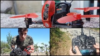 Drone MINI racing fpv  Prova Walkera Rodeo 110 ita [upl. by Killen259]