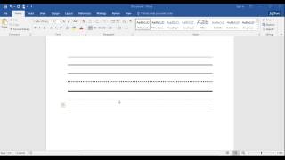 How to Insert a Line in Word The QUICK amp EASY Way  How to Make a Line in Word 2016 [upl. by Lozano]