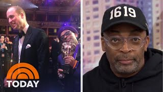 Spike Lee Confronts Prince William About Prince Harrys Secret Facebook Account At BAFTAs  TODAY [upl. by Ariday]