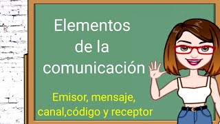 Elementos de la comunicación [upl. by Aivataj229]