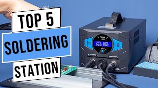 Top 5 Best Soldering Stations  Best Soldering Iron Station 2023 Buying Guide [upl. by Krischer]