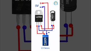 12V to 5V Converter LM7805 Mosfet Project  12V to 5V Connection Circuit Converter Shorts Video [upl. by Cliffes]