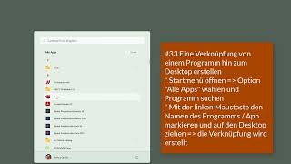 33 Windows 11  Eine Verknüpfung von einem Programm hin zum Desktop erstellen [upl. by Martin]