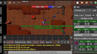 Como ativar Cave bot e alto Target no Tibia UNDERWAR [upl. by Atterys726]