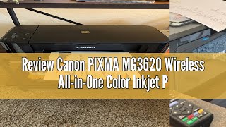 Review Canon PIXMA MG3620 Wireless AllinOne Color Inkjet Printer with Mobile and Tablet Printing [upl. by Ramyaj]