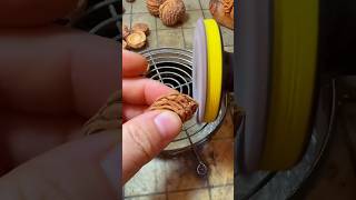 He Makes THOUSANDS From PEACH PITS 🤯 diy craft artist [upl. by Novets]