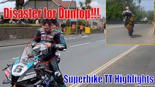 IOMTT 2024 Superbike TT  Disaster for Dunlop [upl. by Cecily]