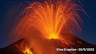 Etna Eruption  2052022 Southeast Crater [upl. by Ajuna957]