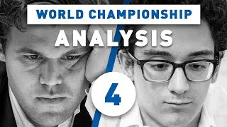 Carlsen  Caruana Game 4 World Chess Championship 2018  Grandmaster Analysis [upl. by Roper]