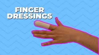 How to do a finger dressing  neat and secure wound dressing technique [upl. by Nnomae993]