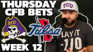 Thursday CFB Picks amp Predictions Week 12  College Football Picks With Kyle Kirms [upl. by Hogg]