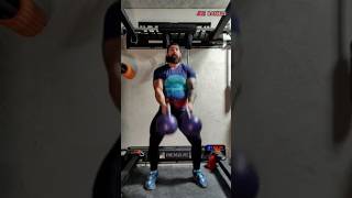 Double Kettlebell Clean and Jerk in slow motion [upl. by Dralliw]