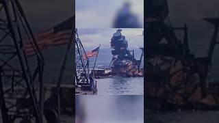 Salvaging Battleship West Virginia Original Color Film Battleship history navalhistory [upl. by Reteid276]