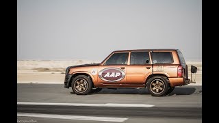 Al Anabi TB48 Nissan Patrol reaches 320kmh 198839MPH at Qatar Mile [upl. by Salvatore]