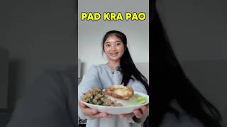 Pad Kra Pao in 28 SECONDS 🥘 food padkrapao foodie foodvlog cooking [upl. by Ahsinned]