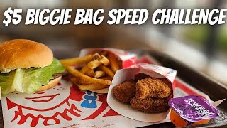 Wendys 5 Biggie Bag Speed Challenge Edwardsville IL [upl. by Shanahan]