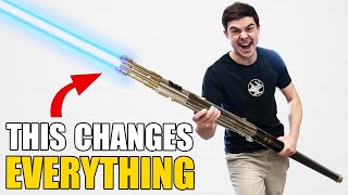 We BUILT a 4000° Lightsaber Staff ITS CORDLESS [upl. by Neret483]