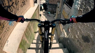 Steep Urban Mountain Biking Down a Rio Favela  Filip Polcs POV [upl. by Alleon]