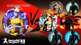 Shadow Fight 2 God Saitama Vs All Shadow Forms [upl. by Vincenta]