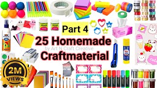 25 Home made craft materials itemsHow to make Craft Materials in home for School25 Ghar pe Crafts🤩 [upl. by Danell]