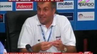 Zeljko Obradovic  Konferencija za stampu posle debakla i poraza od Francuza EP 2005 [upl. by Laucsap]