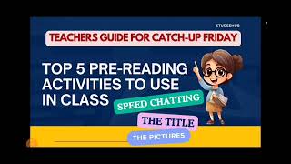 TOP 5 PREREADING ACTIVITIES TO USE IN CLASSCATCHUP FRIDAYDEPED [upl. by Washington]