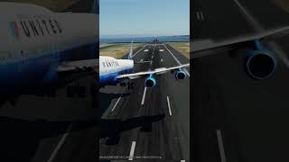 Small Plane Takes Off At Same Time When Boeing 747 is Landing 35 [upl. by Zendah93]