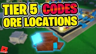 UPDATE Tier 5 ALL New Ore Locations Revealed  Codes for MASSIVE GOLD  Factory Simulator [upl. by Nylknarf]