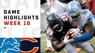 Lions vs Bears Week 10 Highlights  NFL 2018 [upl. by Modestine698]