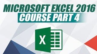 Microsoft Excel 2016 Course for Beginners  Learn MS Excel 2016 Tutorial  Part 4 Basic Excel [upl. by Beniamino]