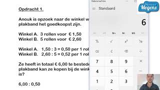 Rekenuitleg van MeneerMegens rekenen Verhoudingen vergelijken [upl. by Junette]