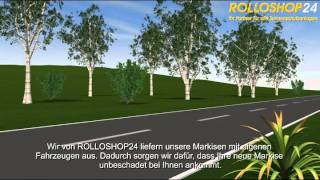 Markisen Versand bei Rolloshop24 [upl. by Akinahc]