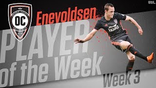 USL Player of the Week  Thomas Enevoldsen Orange County SC [upl. by Gannie443]