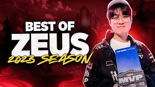 Best of T1 Zeus  2023 Highlights [upl. by Nothsa]