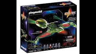 Playmobil  Star Trek  Klingonenschiff BirdofPrey  71089 [upl. by Alikat]