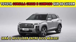 🚨NOVO CRETA TURBO SERÁ QUE ELE VAI BATER O JEEP COMPASS [upl. by Nikos]